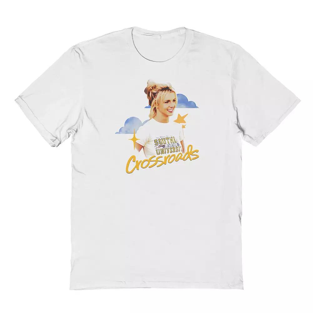 Men's Britney Spears Crossroads Clouds Graphic Tee, Size: XL, White Product Image