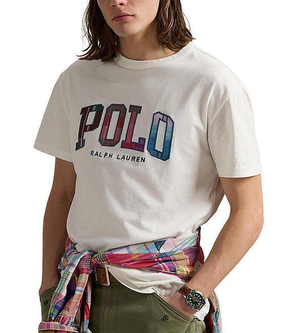 Polo Ralph Lauren Classic Fit Madras-Logo Jersey Short Sleeve T-Shirt Product Image