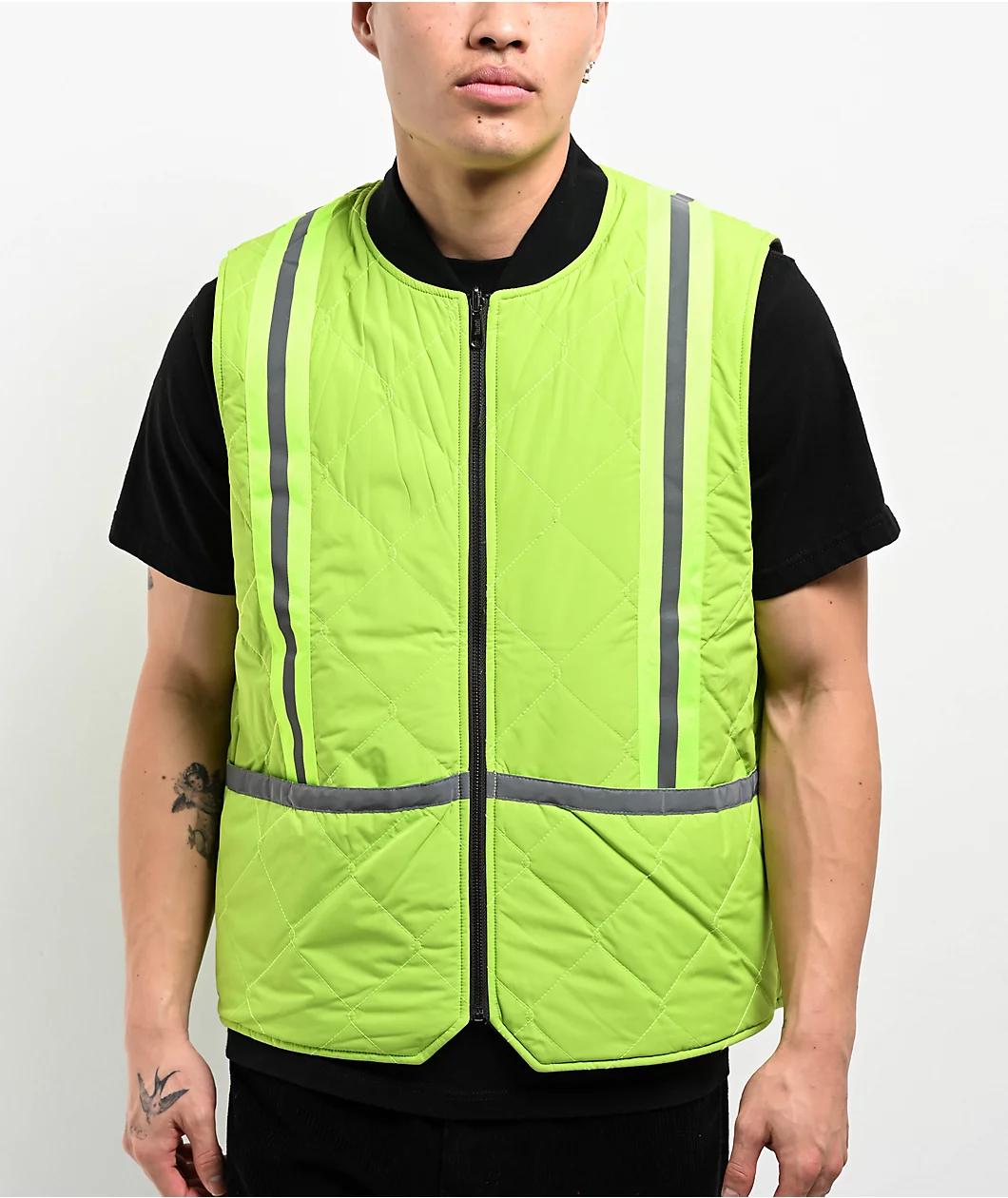 Creature Crete-Ture DIY Asphalt & Neon Green Reversible Zip Vest Product Image