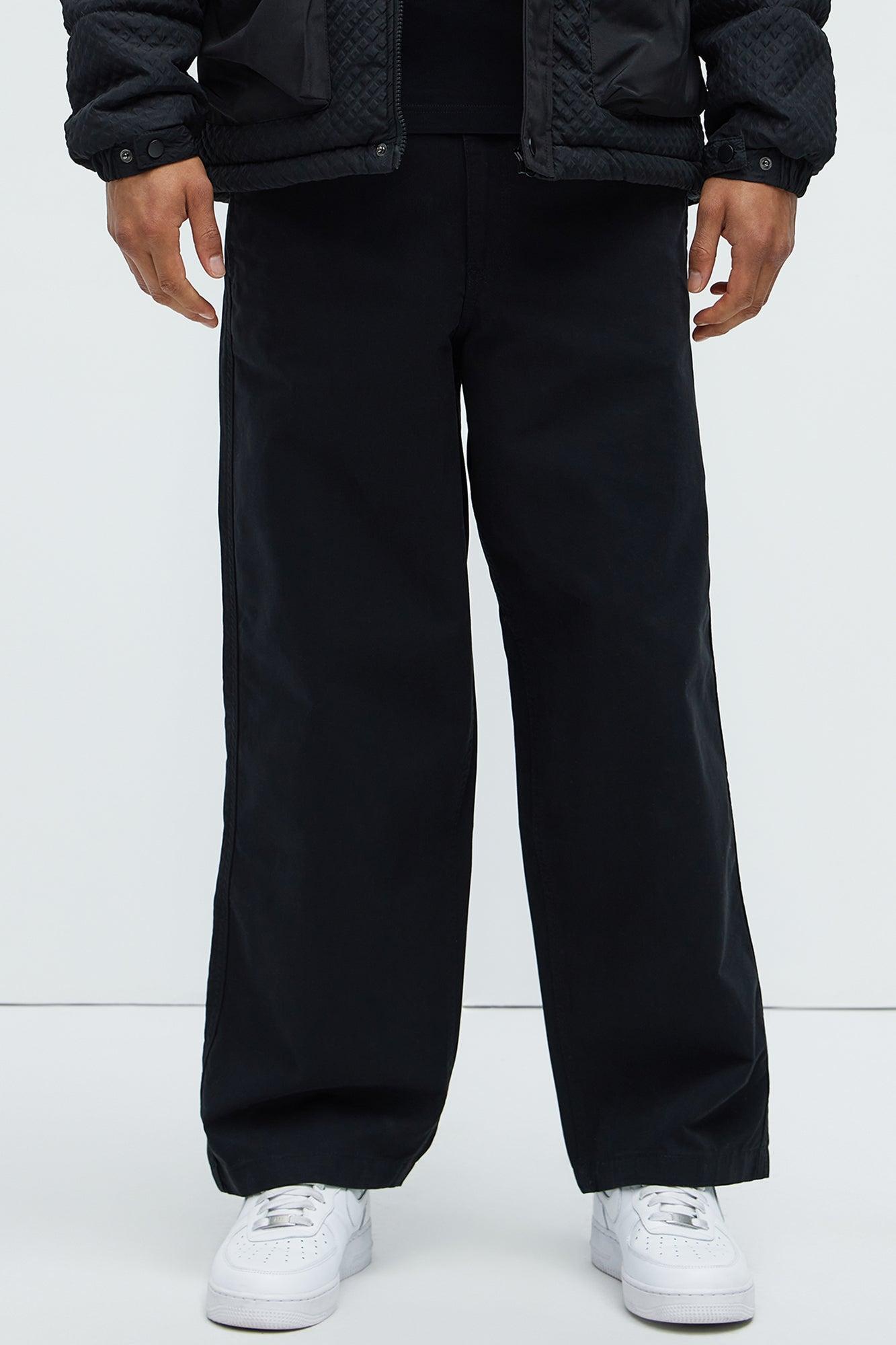 Barkley Belted Baggy Pants - Black Product Image