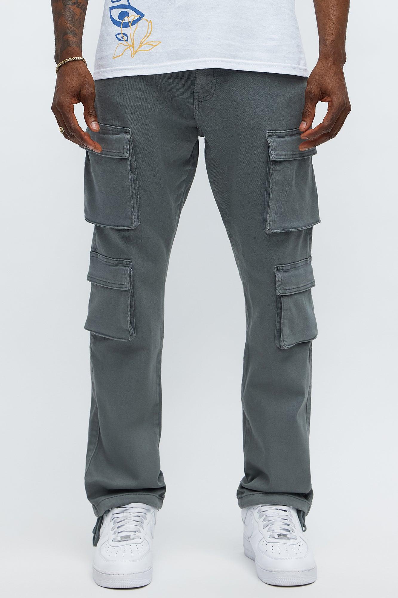 Slim Double It Up Cargo Pants - Sage Male Product Image