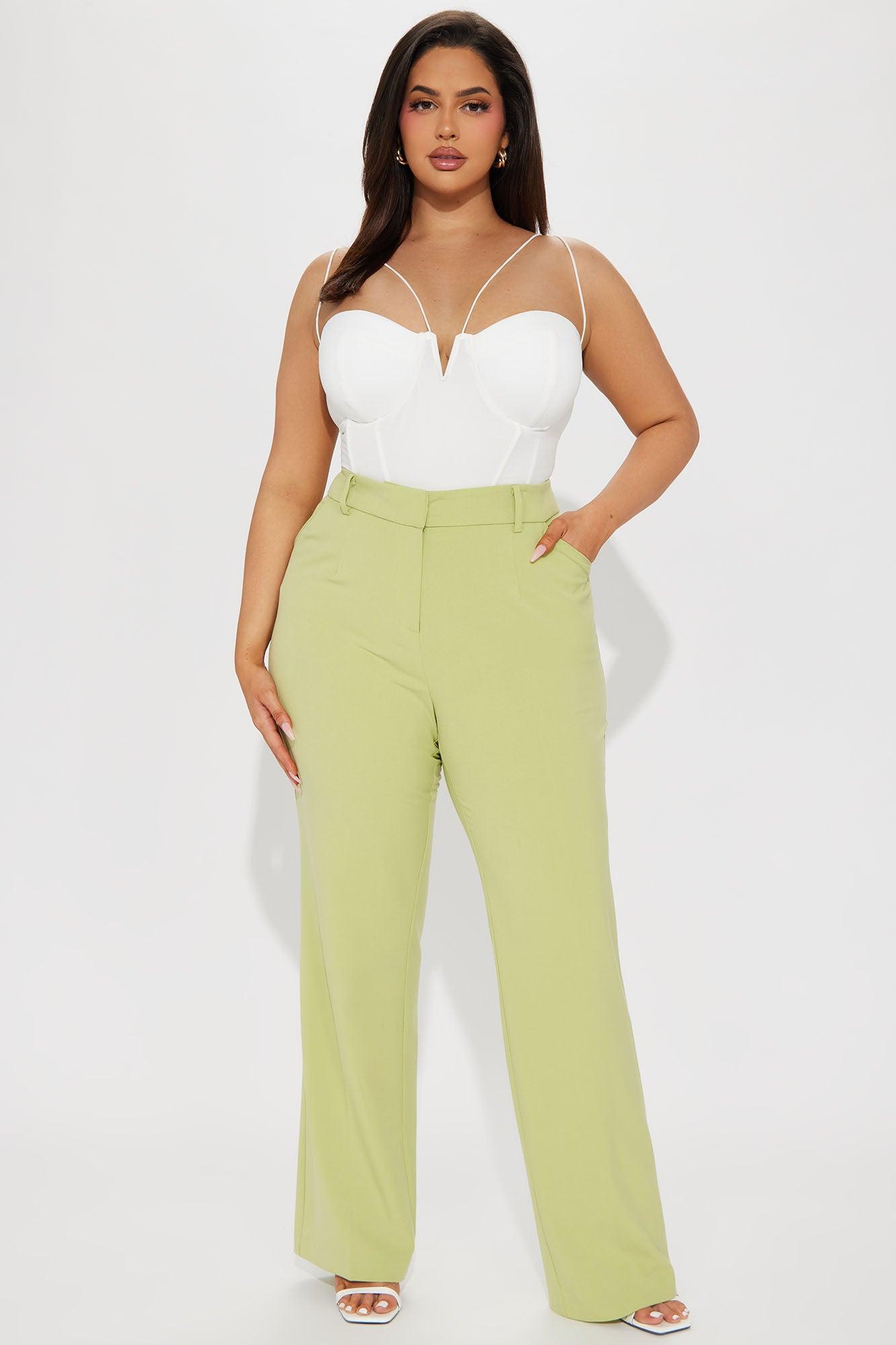 Tasha Dressy High Rise Pants - Sage Product Image