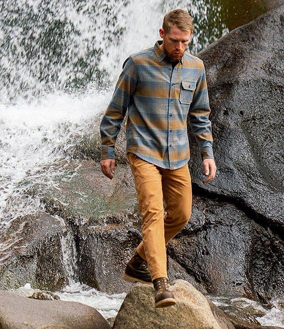 Dakota Grizzly Brock Long Sleeve Plaid Woven Shirt Product Image