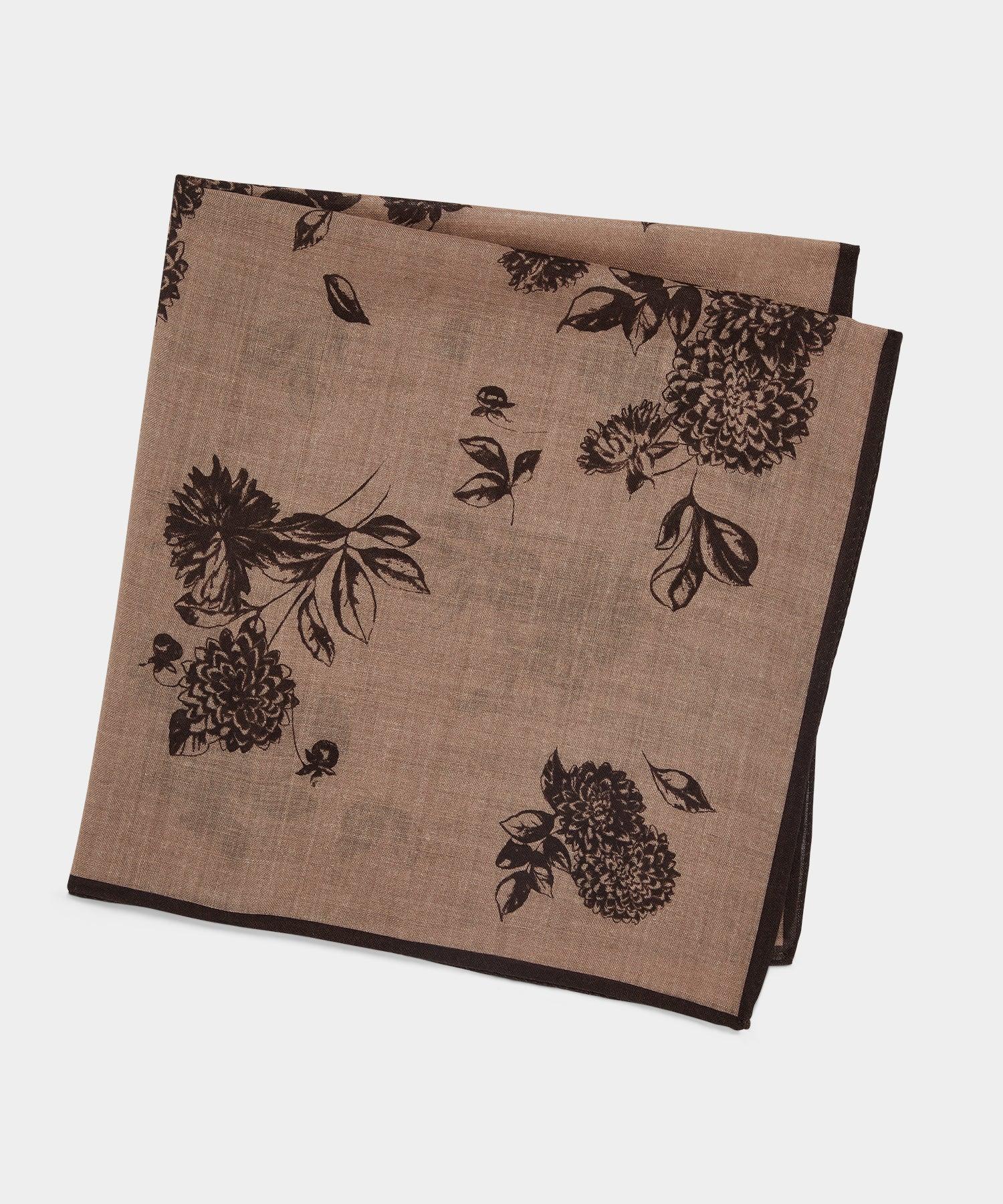 Italian Wool Floral Neckerchief Product Image