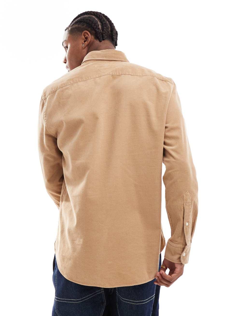 Tommy Hilfiger cord shirt in beige Product Image