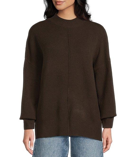 Blu Pepper Mock Neck Long Sleeve Sweater Product Image