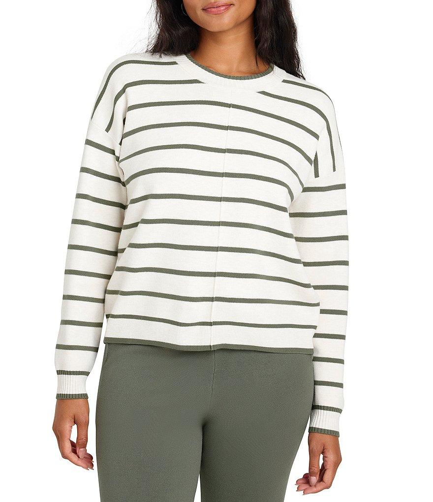 Splendid x Cella Jane Blog Knit Crew Neck Long Sleeve Front Seam Sweater Product Image