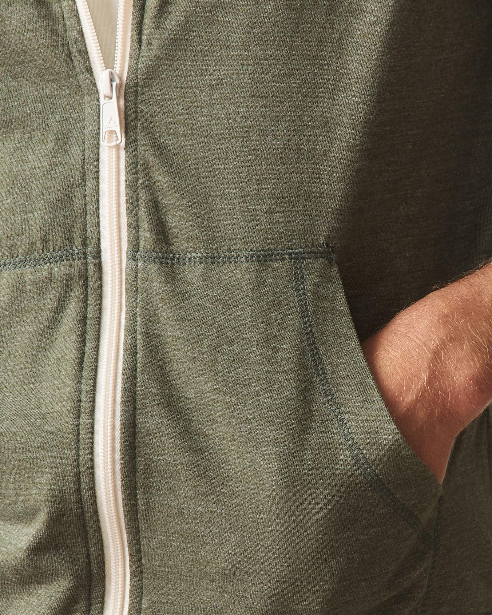 Men's Lightweight Full Zip - Forest Night Heather Product Image