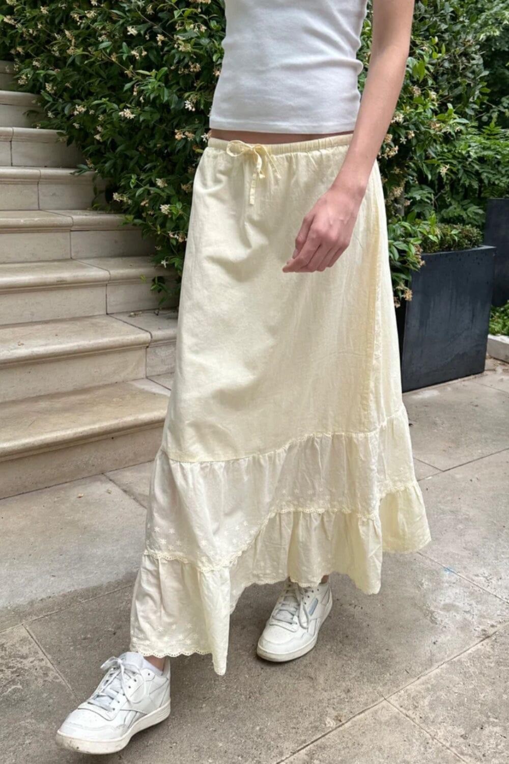 Olive Skirt Product Image