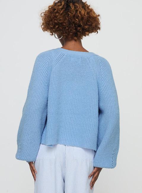 Leskie Cardigan Pale Blue Product Image
