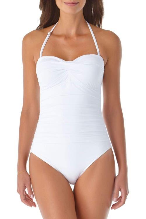 Anne Cole Women's Twist Front Shirred One Piece Swimsuit Product Image