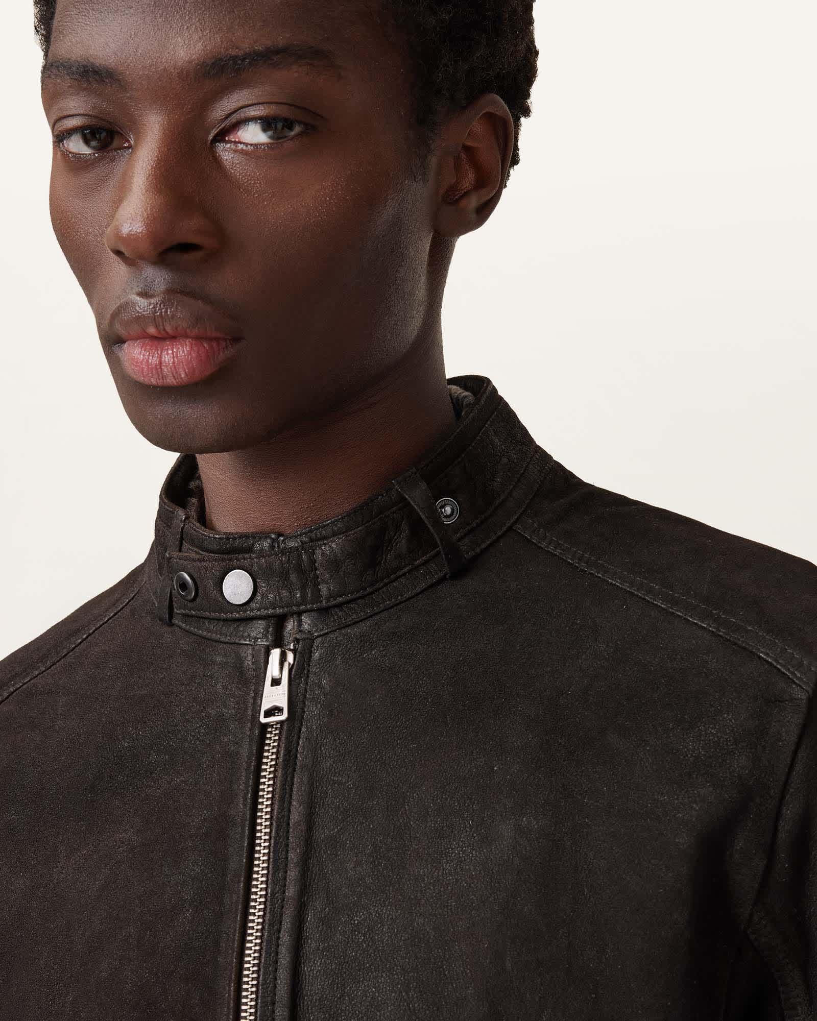Cora Suede Jacket ANTHRACITE GREY | ALLSAINTS US Product Image