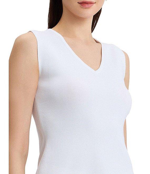 Ming Wang x Family Savvy Soft Knit V-Neck Sleeveless Tank Product Image