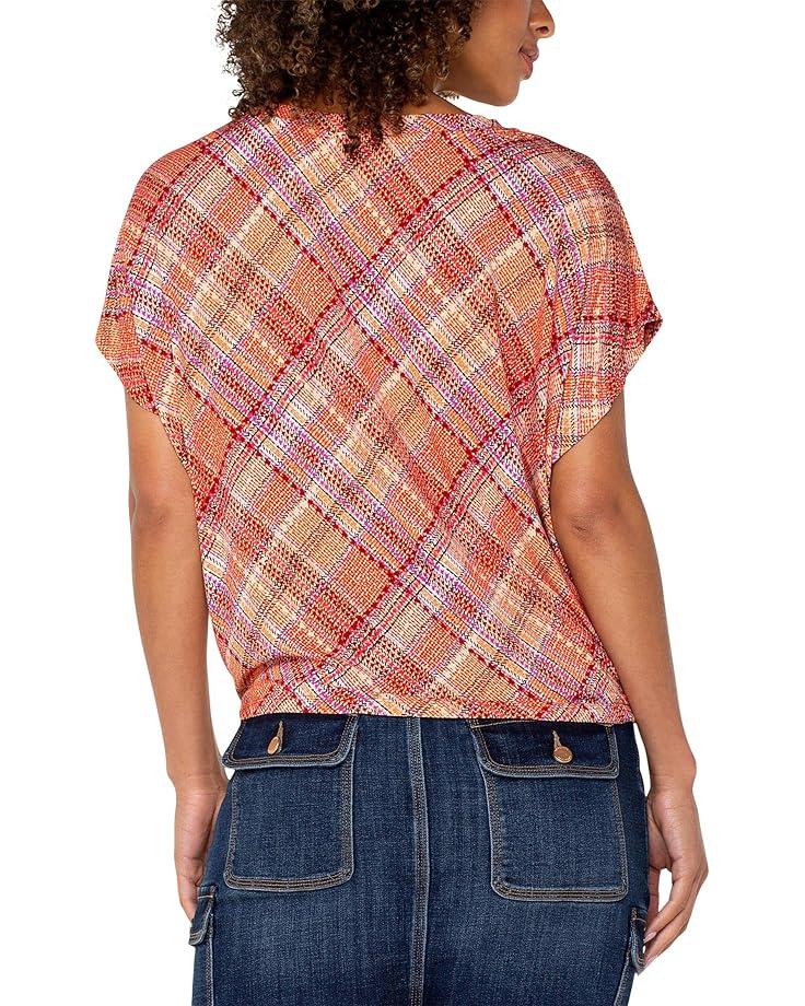 V-Neck Shirred Flutter Sleeve Blouse Product Image