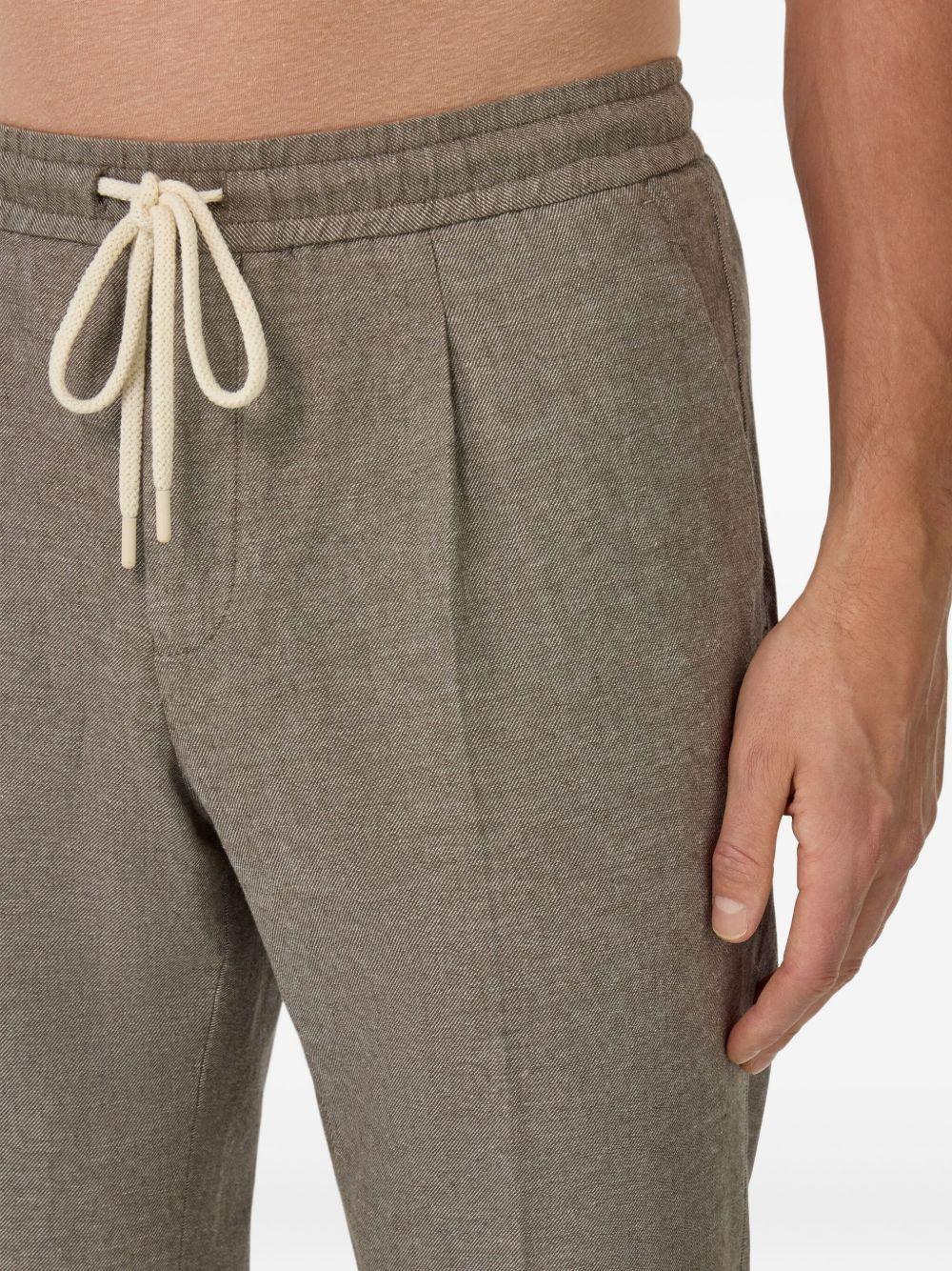 City drawstring pleated trousers Product Image