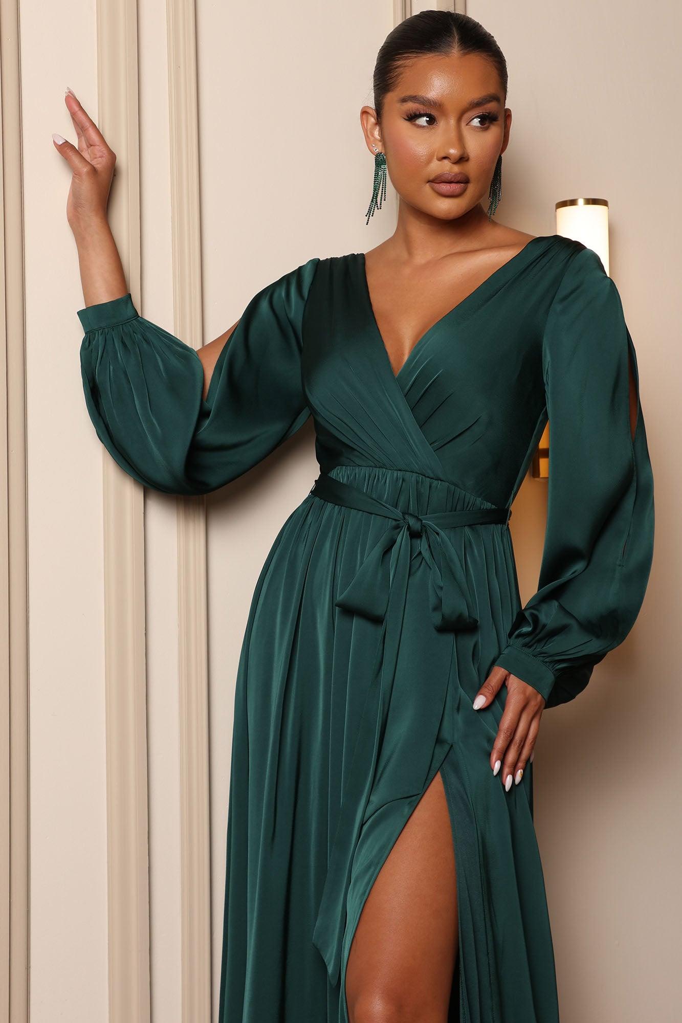 Belle Maxi Dress - Emerald Product Image