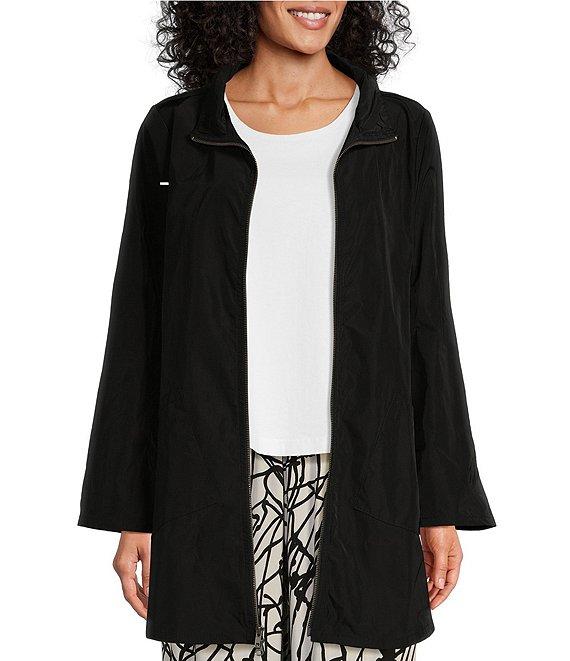 Bryn Walker Marz Memory Crunch Stand Collar Long Sleeve Jacket Product Image