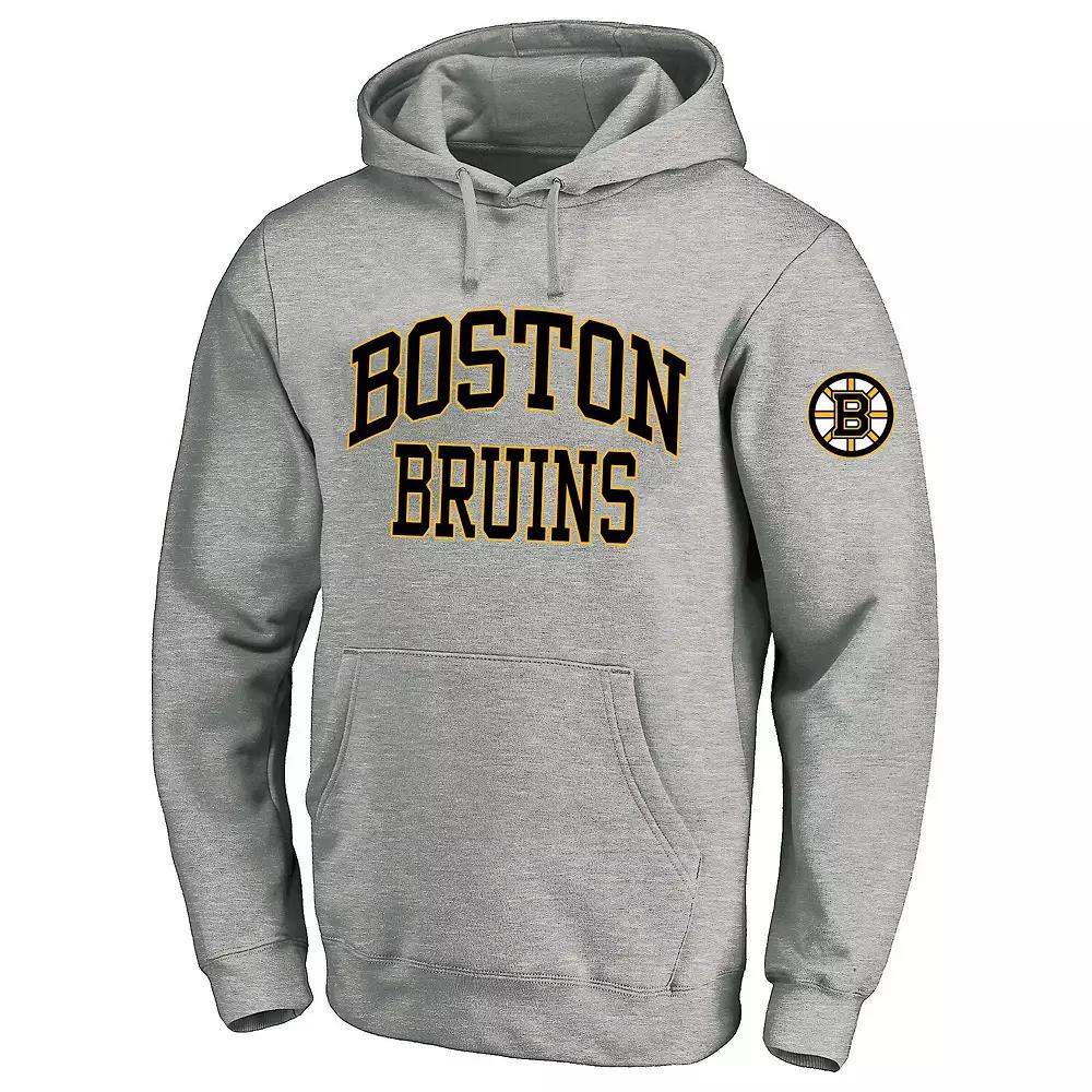 Men's Fanatics Heather Gray Boston Bruins Big & Tall Fleece Pullover Hoodie,  Product Image