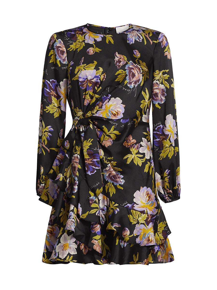 Womens Alice Floral Twill Minidress Product Image