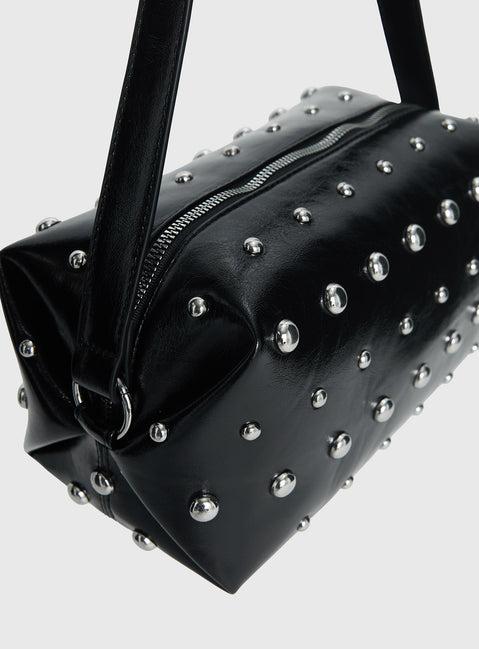 Layton Studded Shoulder Back Black Product Image