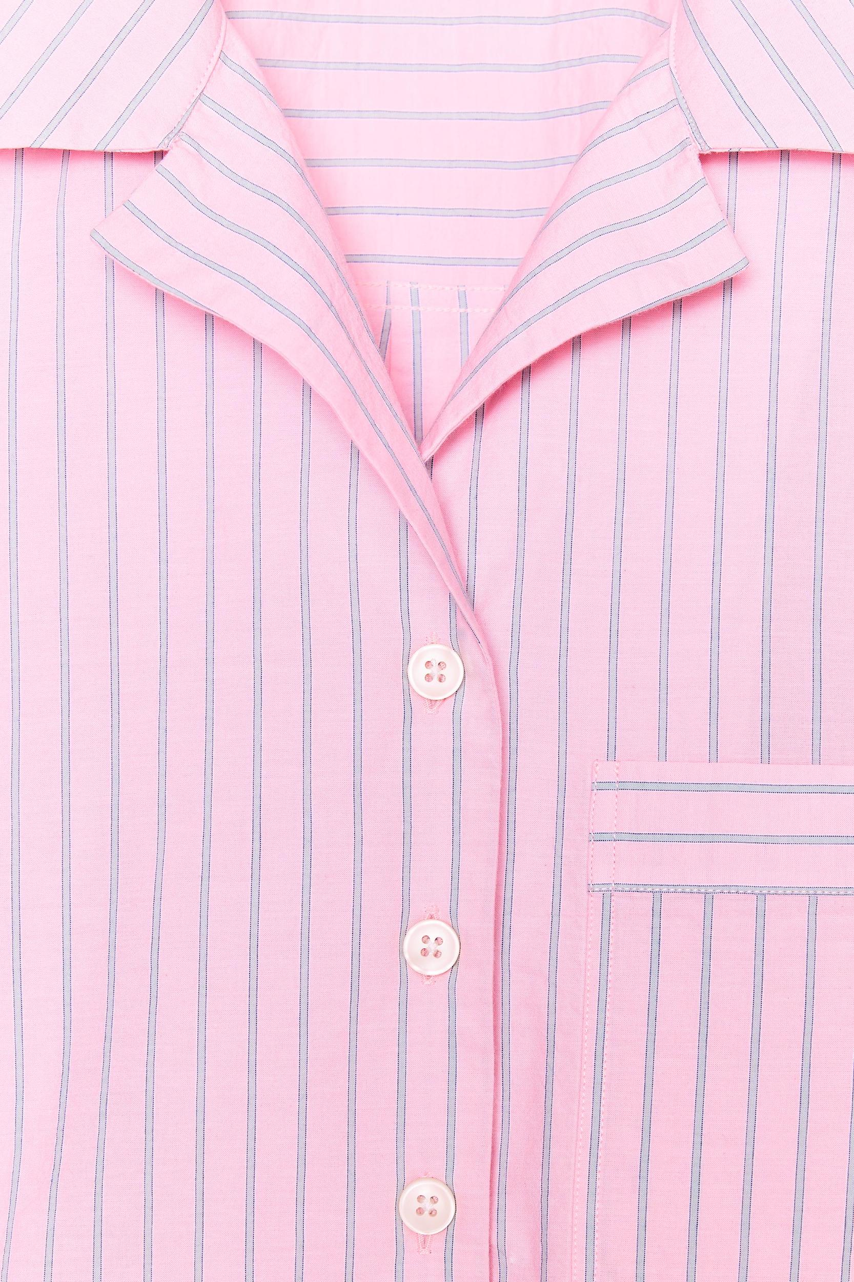 STRIPED CROP SHIRT Product Image