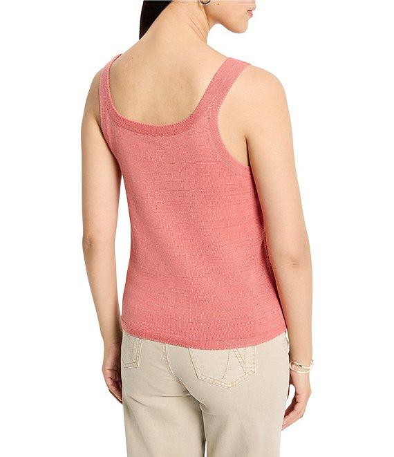 NIC + ZOE Mesh Stitch Scoop Neck Sleeveless Tank Product Image
