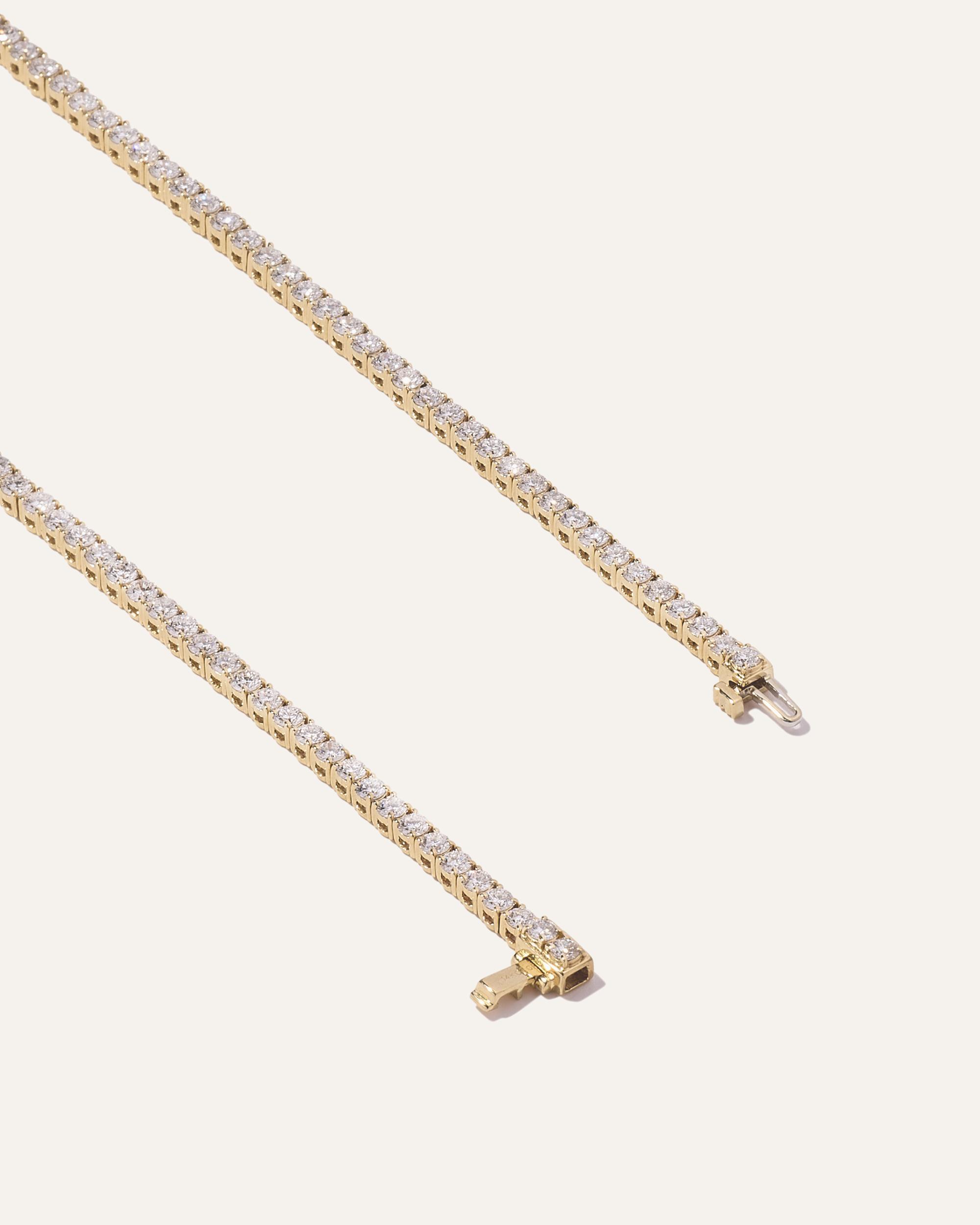 Quince | Women's 14K Gold Lab Grown Diamond Tennis Bracelet Product Image