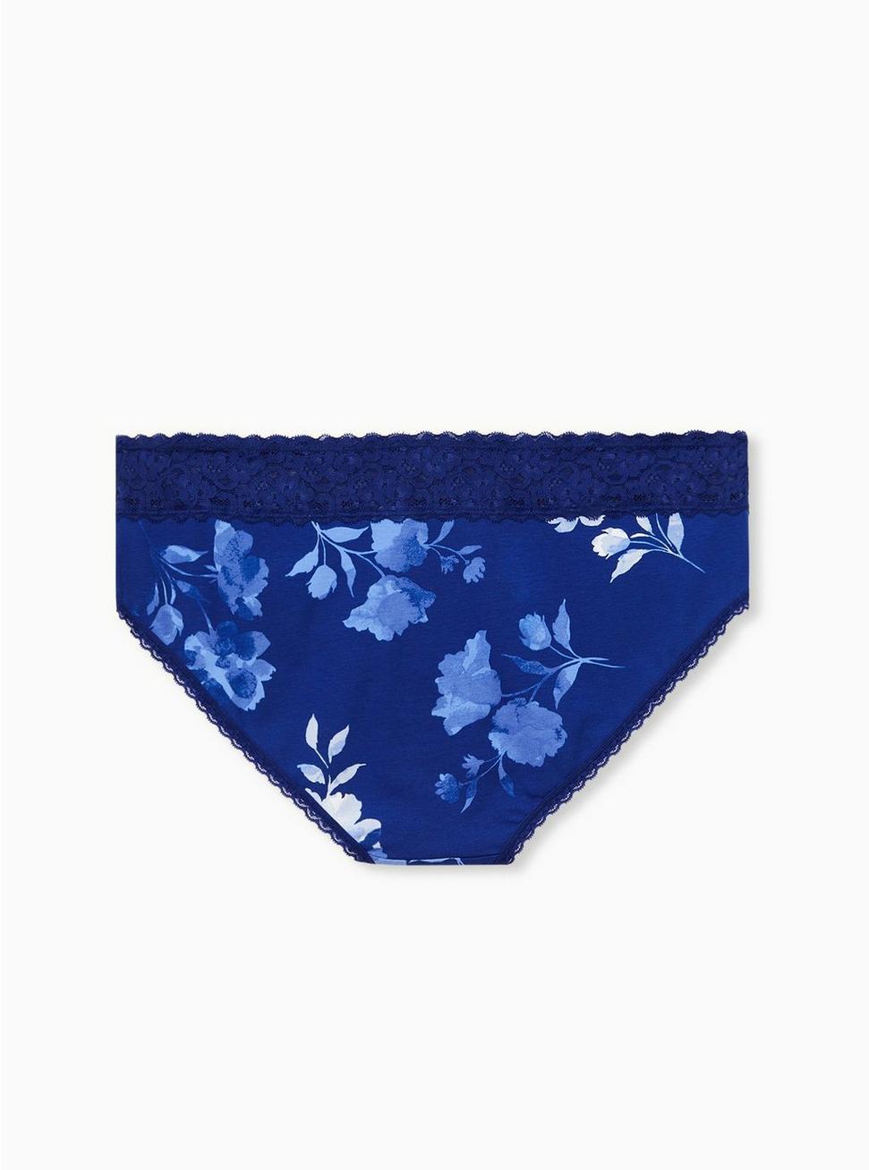 Cotton Mid-Rise Hipster Lace Trim Panty Product Image