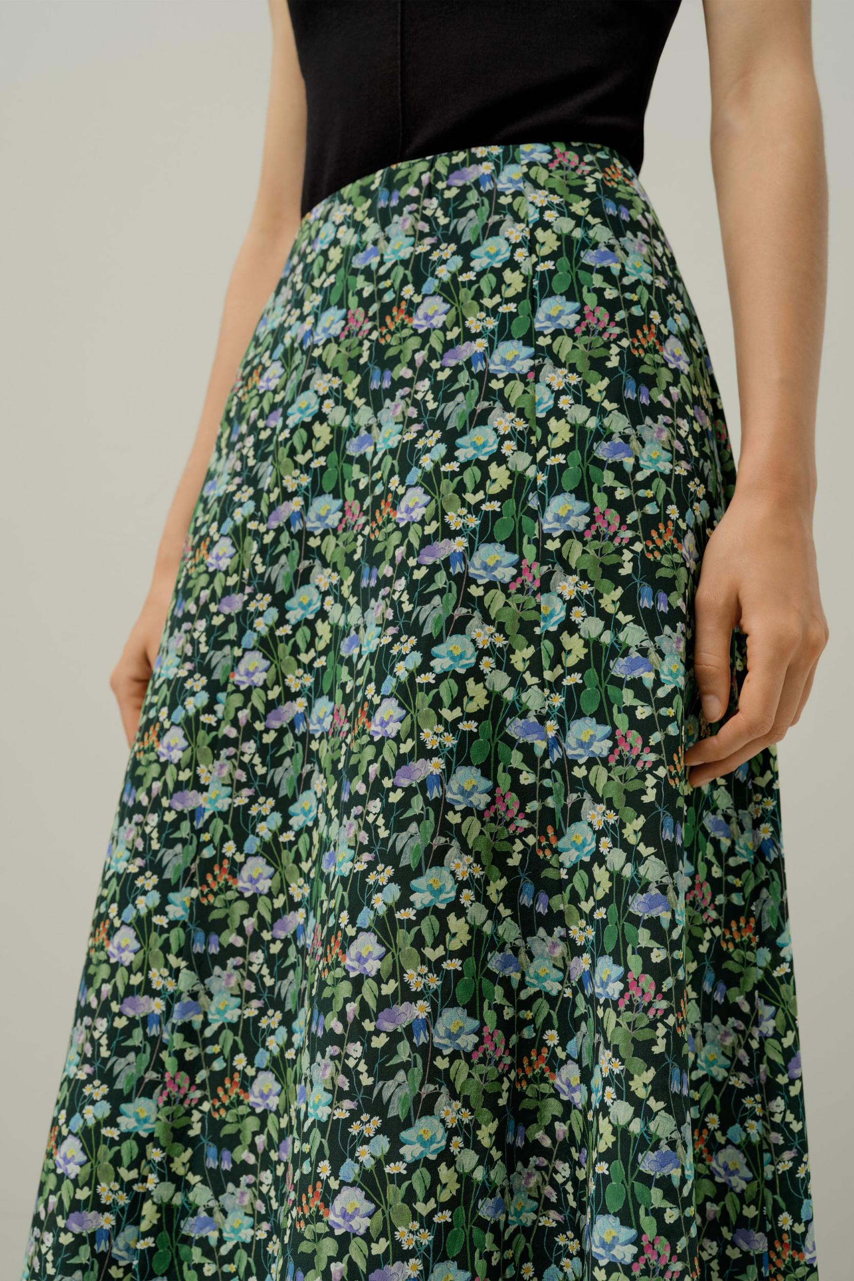 Fairytale Silk Skirt - Made With Liberty Fabric Product Image