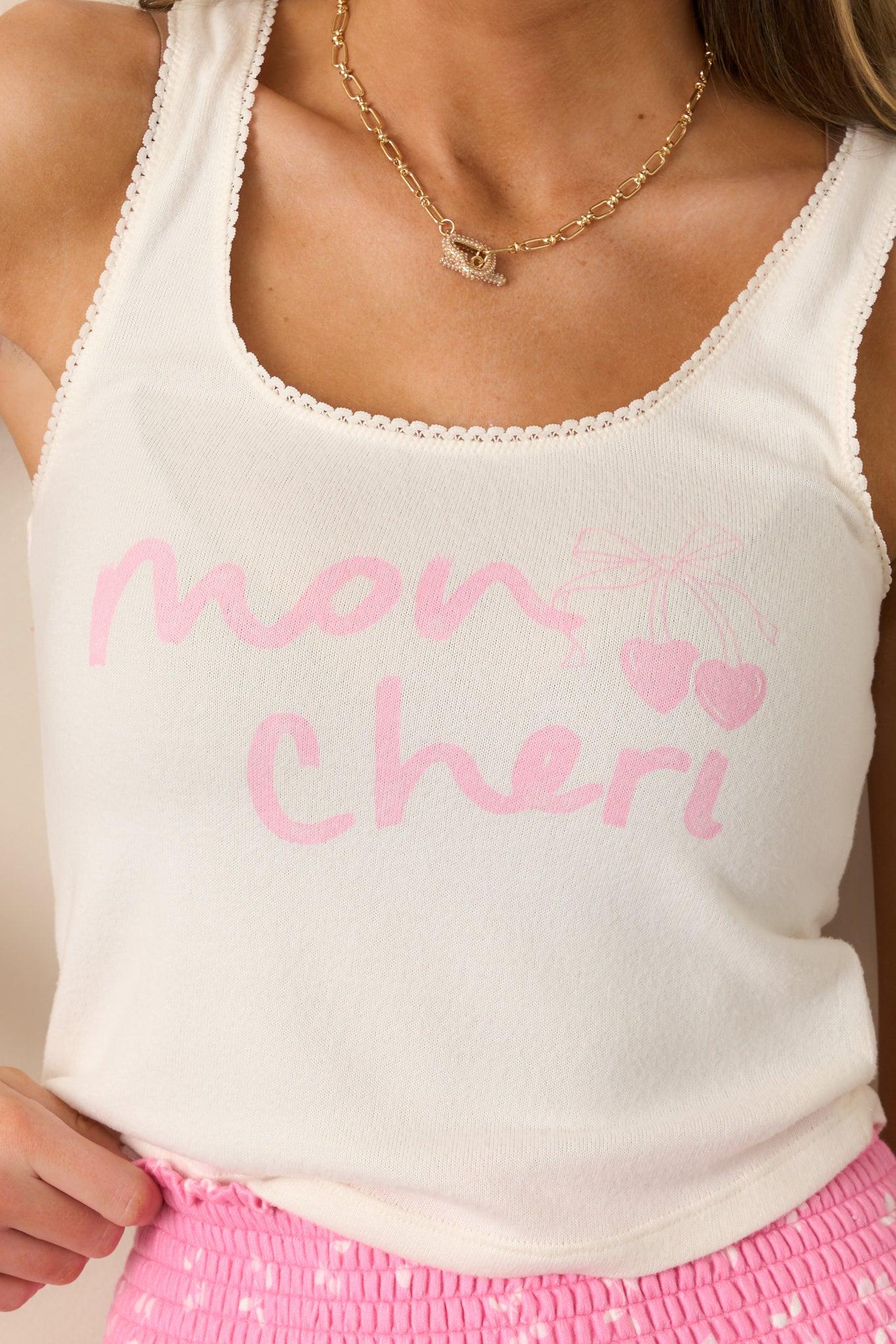 Z Supply Mon Chéri Ivory Vanilla Ice Vintage Tank Product Image
