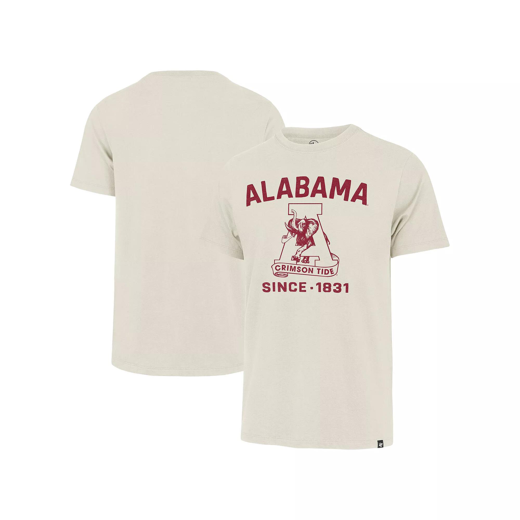 Men's '47 Cream Alabama Crimson Tide Duster Franklin T-Shirt, Size: Small, Beige Product Image