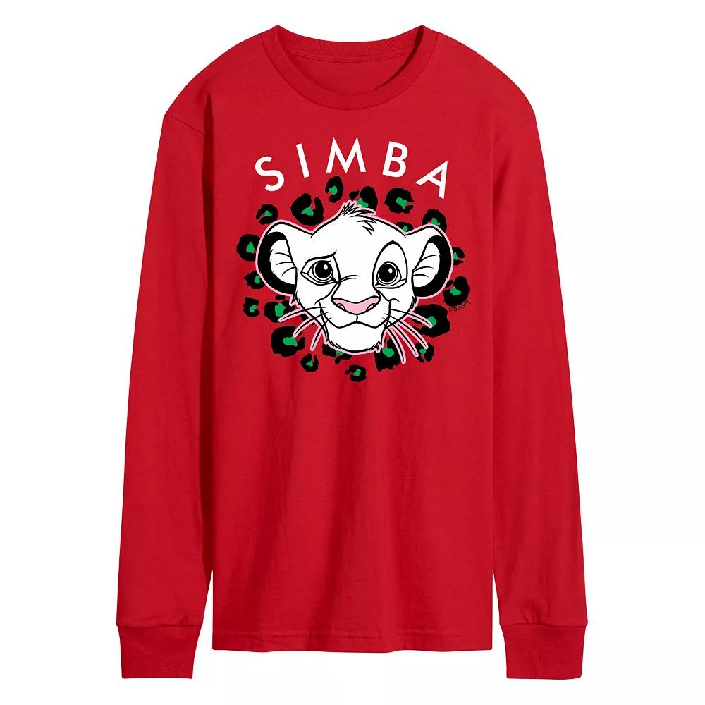 Disney's The Lion King Simba Men's Long Sleeve Graphic Tee,  Product Image
