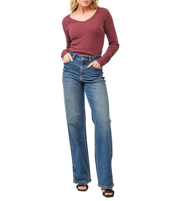 Dear John Holly Wide Leg High Rise Full Length Jeans Product Image