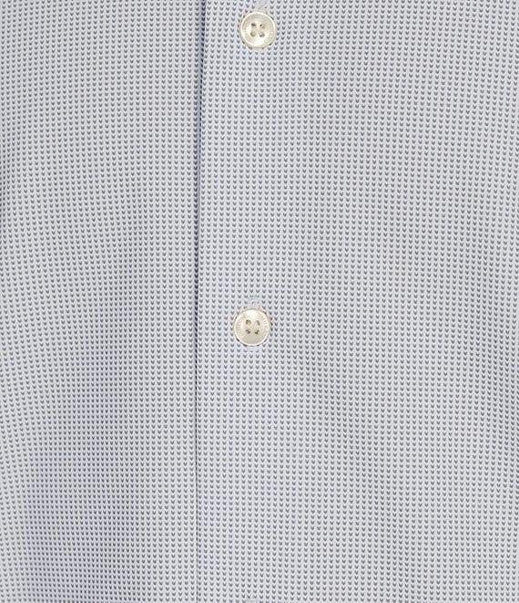 Murano Collezione Canclini Slim Fit Chevron Techno Long Sleeve Woven Shirt Product Image