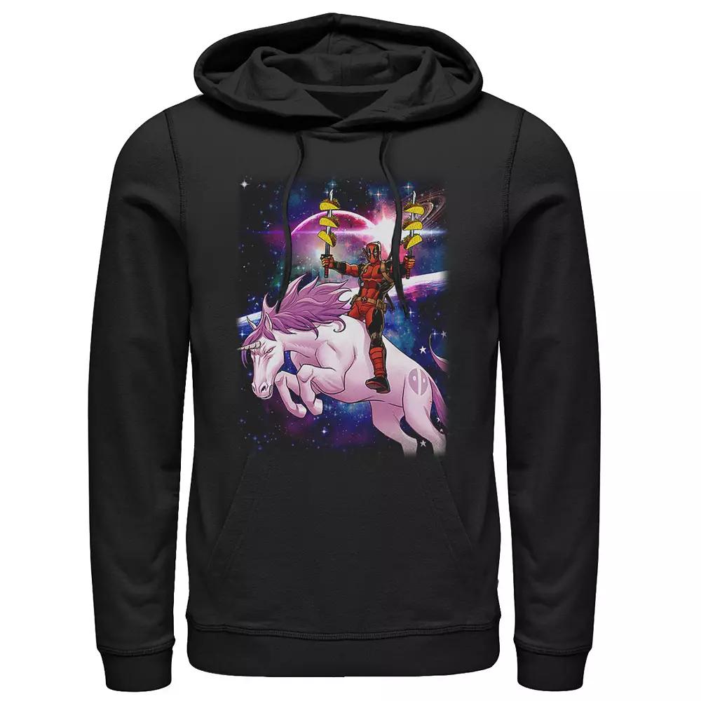 Men's Marvel Deadpool Space Unicorn Tacos Hoodie,  Product Image
