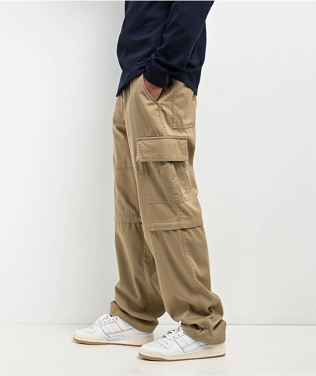 Empyre Khaki Zip Off Cargo Skate Pants Product Image