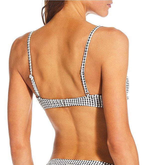 Billabong Smocked Texture Wave Check Bond Hipster Swim Bottom Product Image