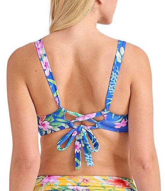 Tommy Bahama Isola Vita Floral Foldover High Waist Swim Bottom Product Image