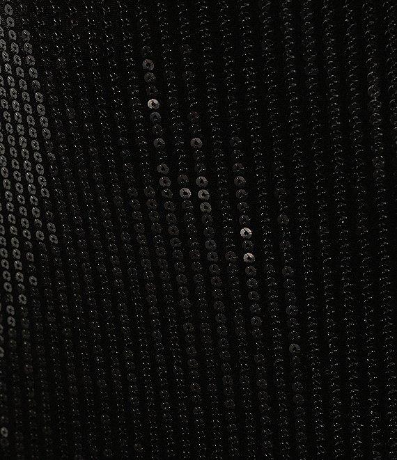 Honey and Rosie Velvet Sequin Square Neck Bodycon Dress Product Image