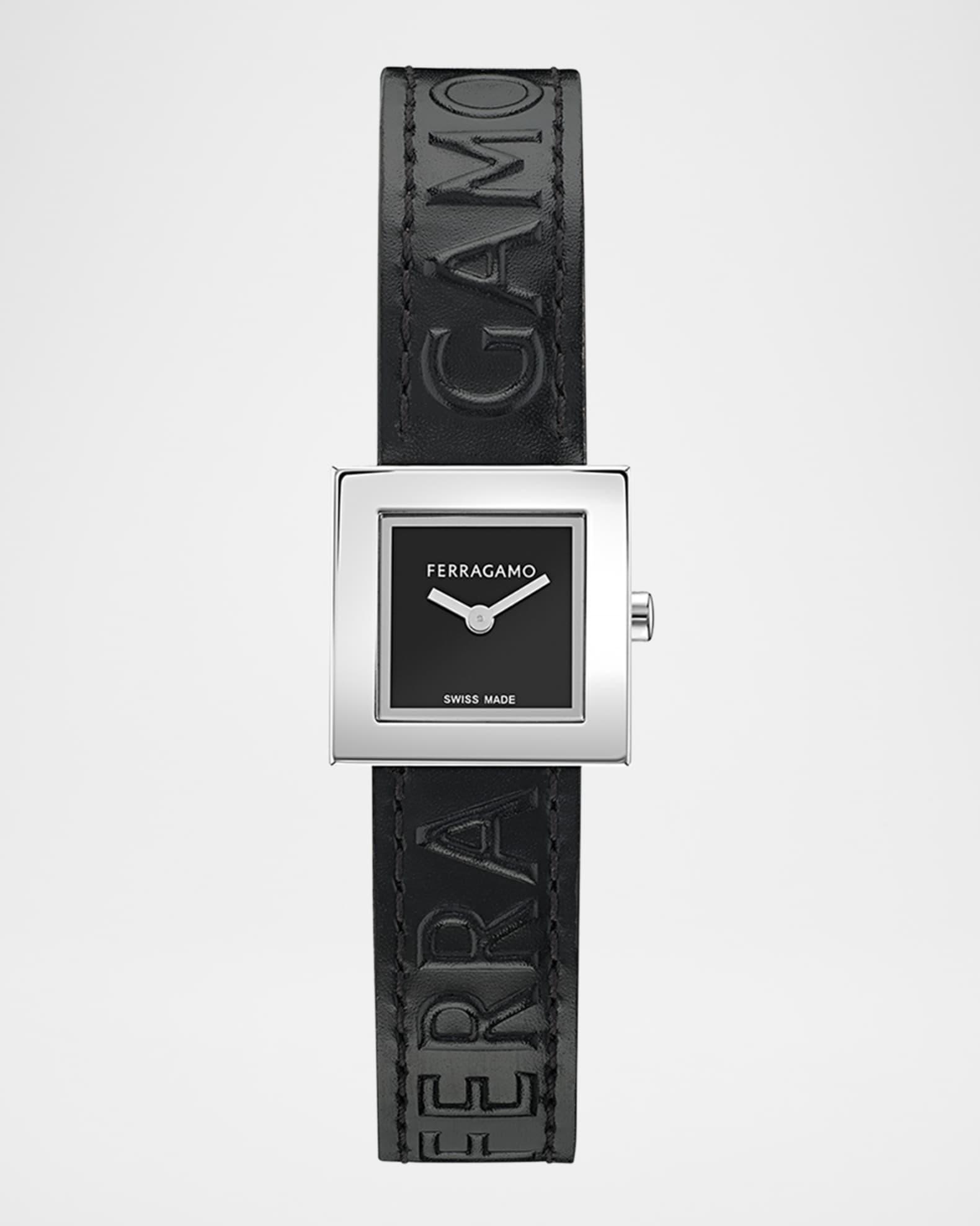 Ferragamo Portrait 20X20MM Stainless Steel Leather Watch Product Image