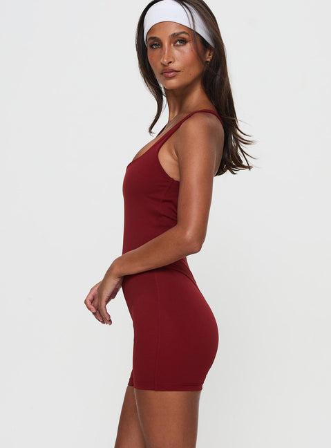 Run The Play Active Romper Red Product Image