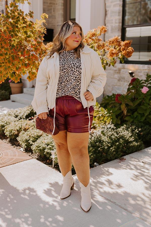 Dare To Indulge Leopard Shift Top Curves Product Image