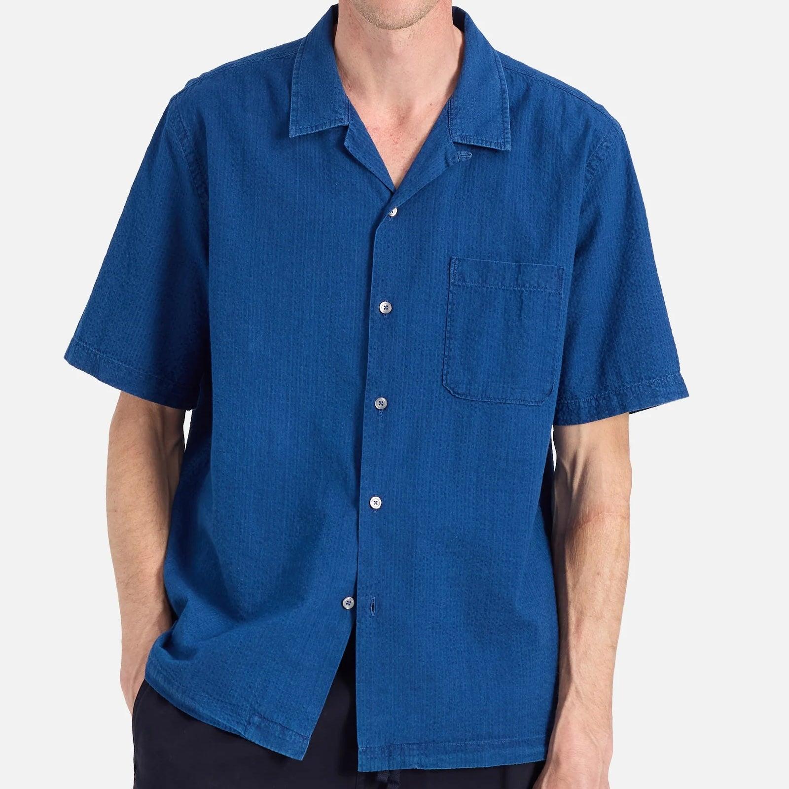 Seersucker Road Shirt - Washed Indigo Product Image