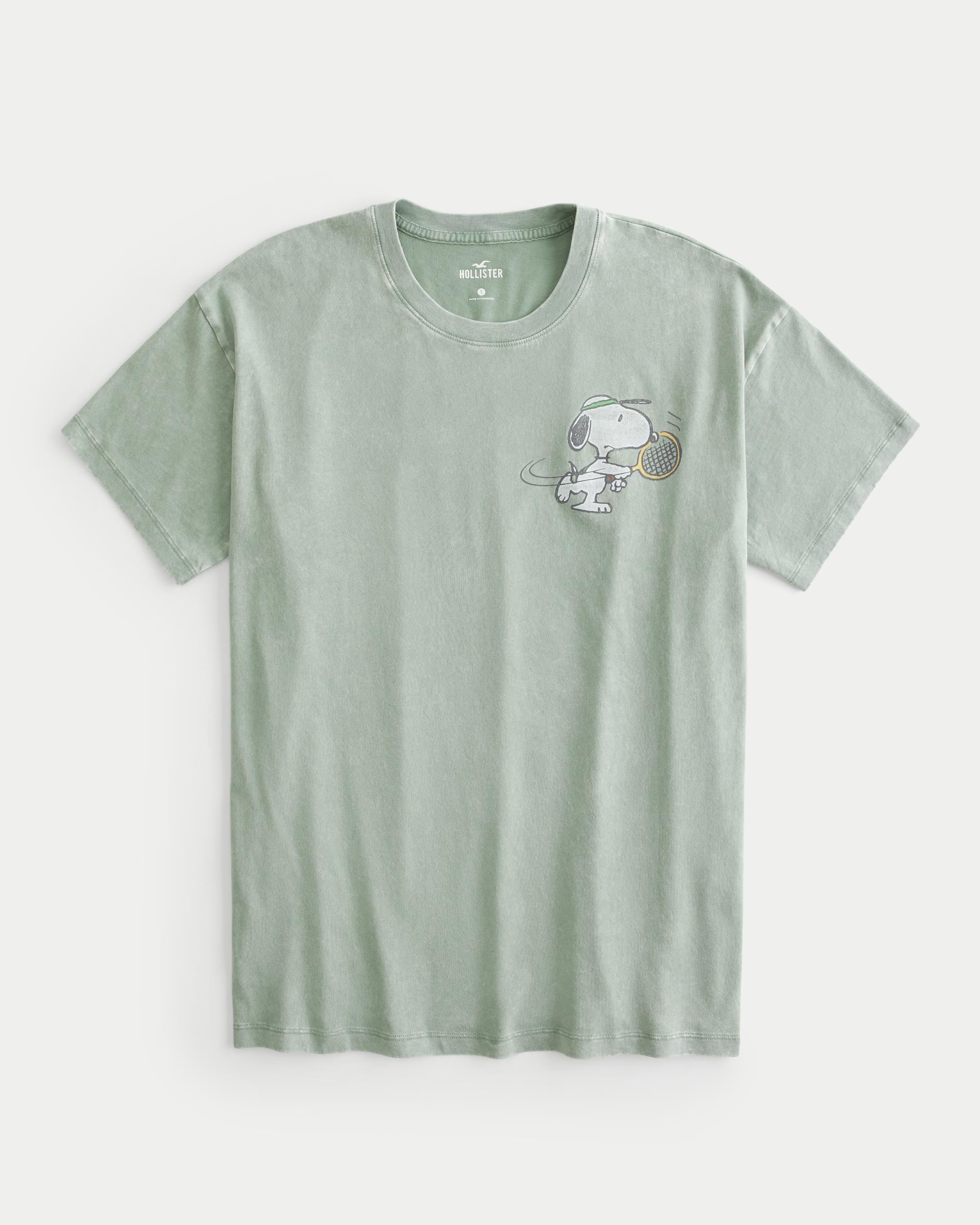 Oversized Peanuts Tennis Graphic Tee Product Image