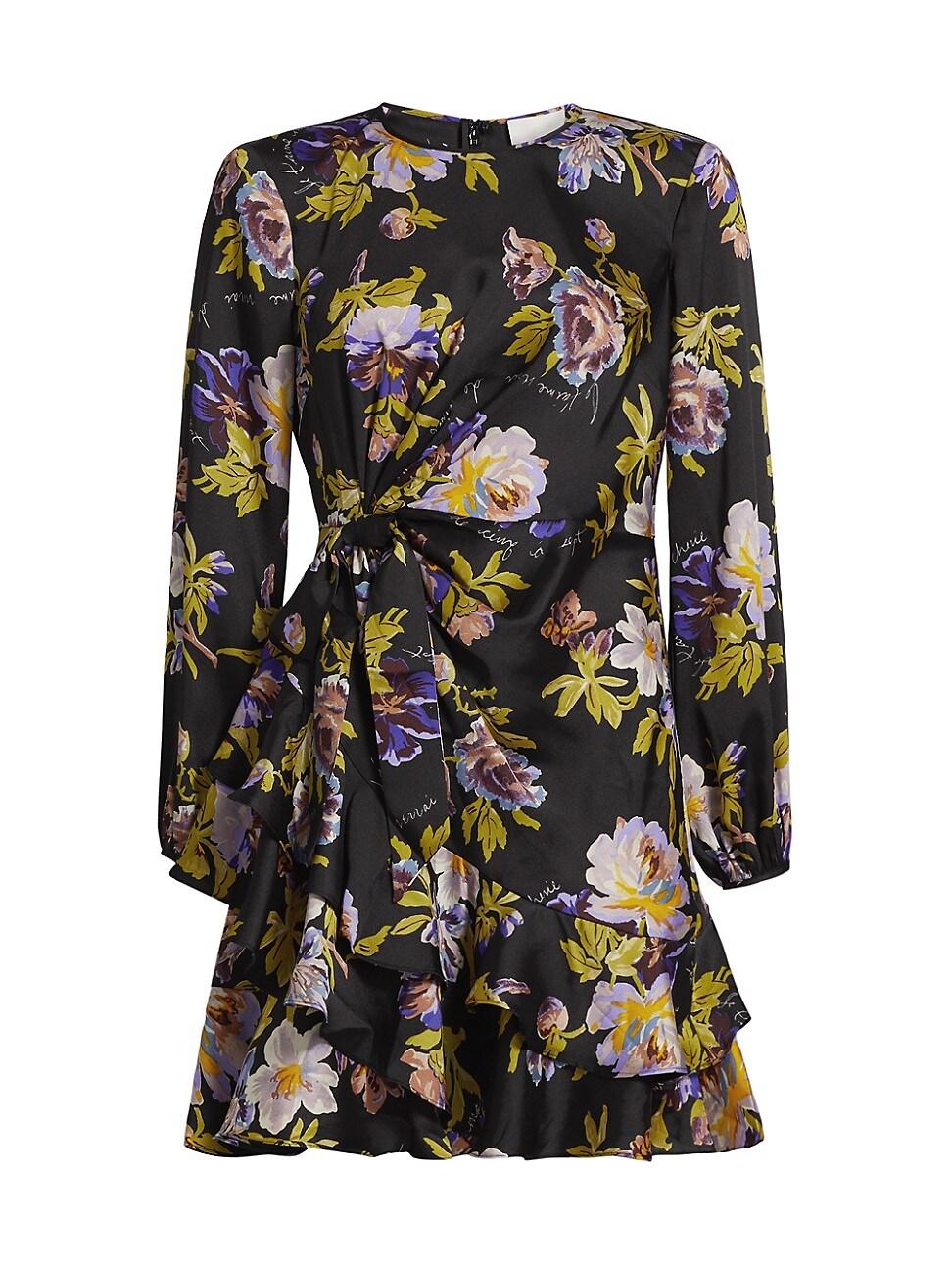 Womens Alice Floral Twill Minidress Product Image
