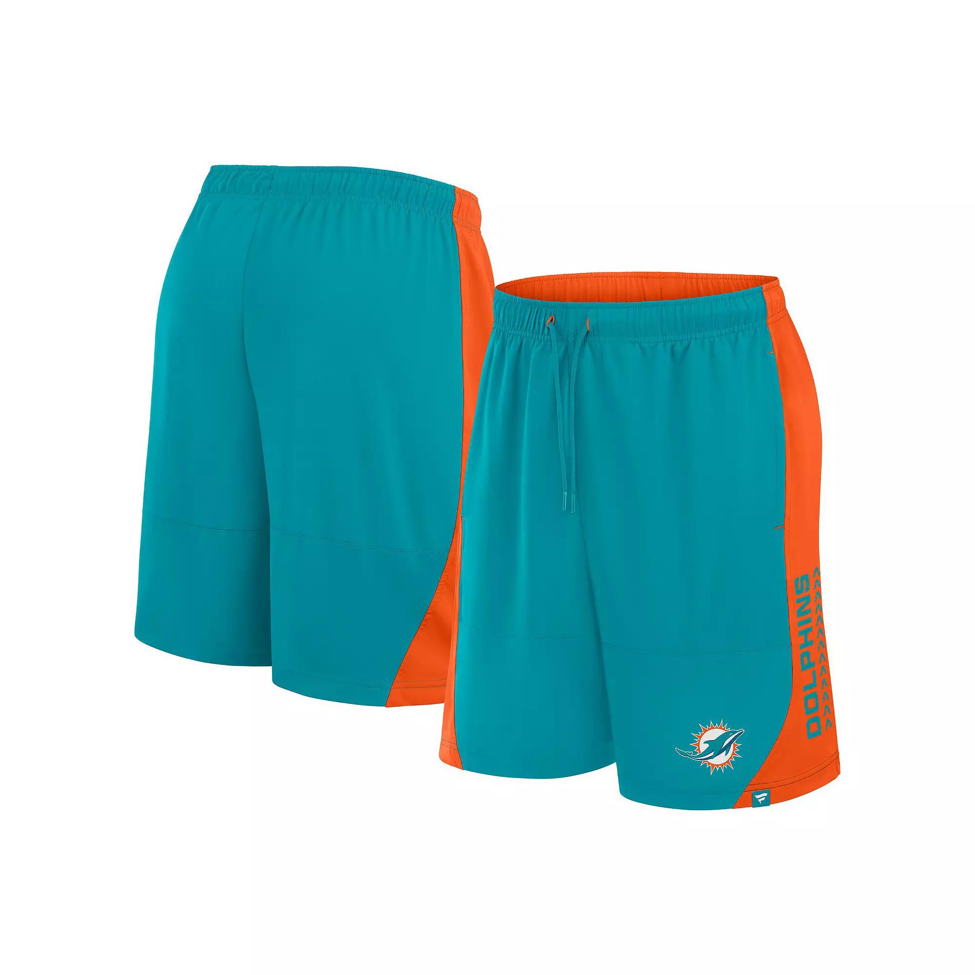 Men's Fanatics Aqua Miami Dolphins No Defense Shorts, Size: Medium, Turquoise A Product Image