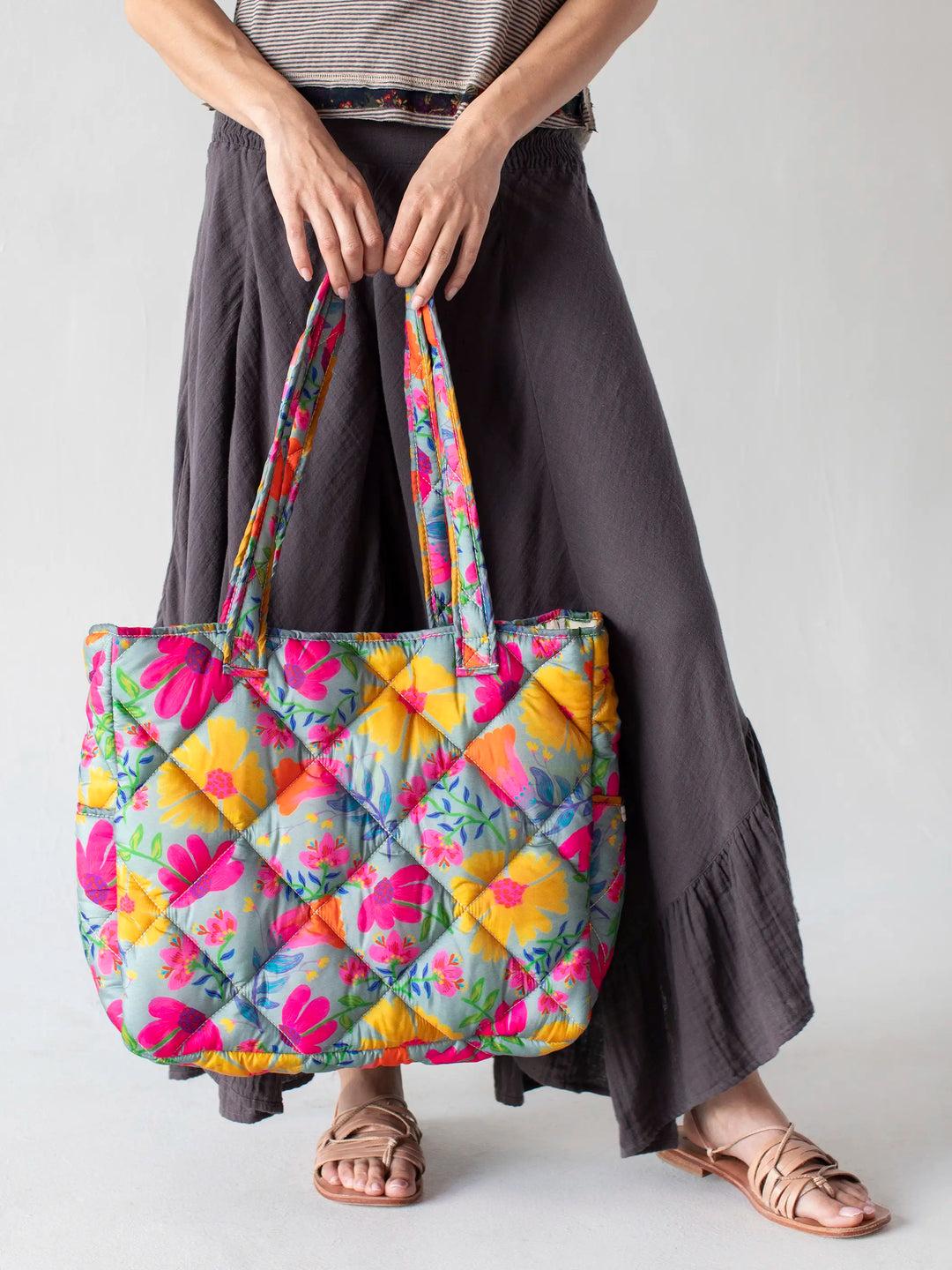 Reversible Puffy Tote Bag Product Image