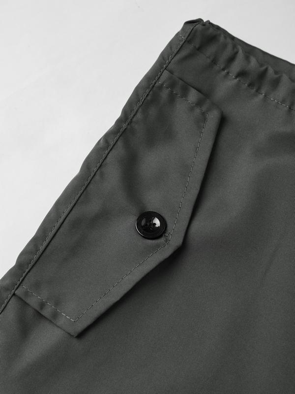 Men's Vintage Drawstring Lace Up Parachute Cargo Pants Product Image