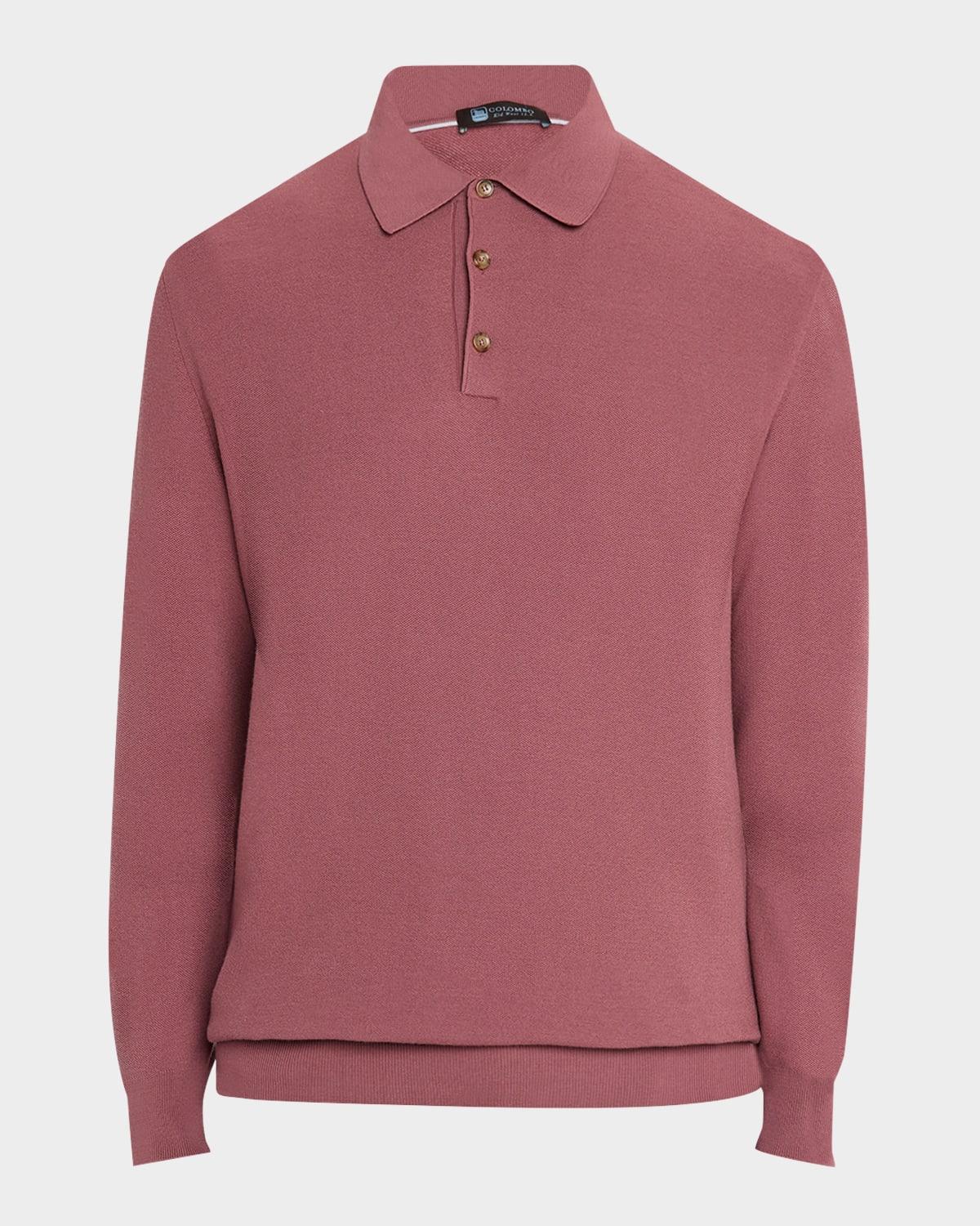 Men's Kid Wool Polo Sweater Product Image