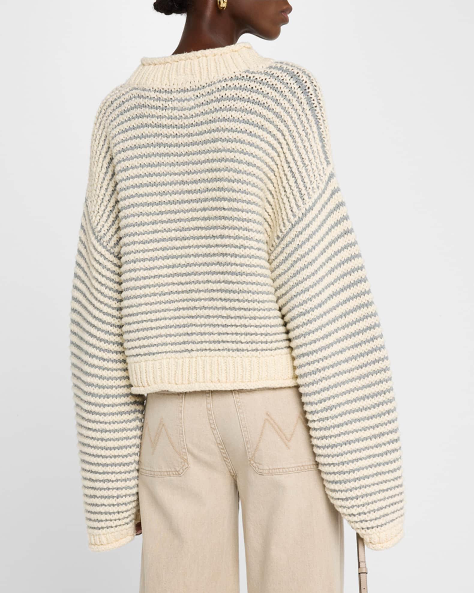 The Bell-Sleeve Jumper Roll Sweater Product Image